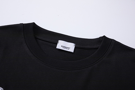 バーバリー 刺繍ラウンドネック半袖Tシャツ