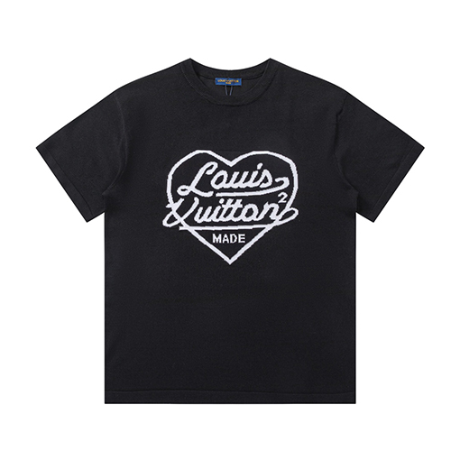 ルイヴィトン 愛のストリートビートニット半袖Tシャツ