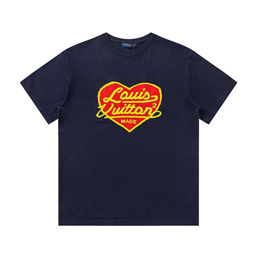 ルイヴィトン コラボハートニット半袖Tシャツ