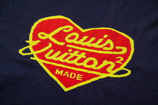 ルイヴィトン コラボハートニット半袖Tシャツ
