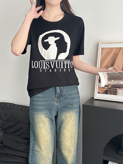 ルイヴィトン 春夏新作ニットTシャツ半袖Tシャツ