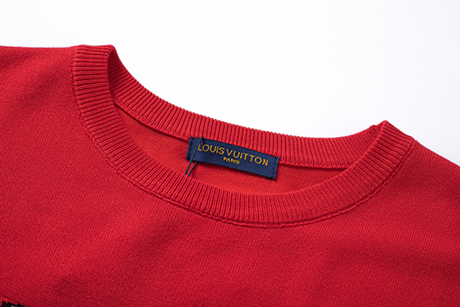 ルイヴィトン 春夏新作ロゴジャカード文字ニット半袖Tシャツ