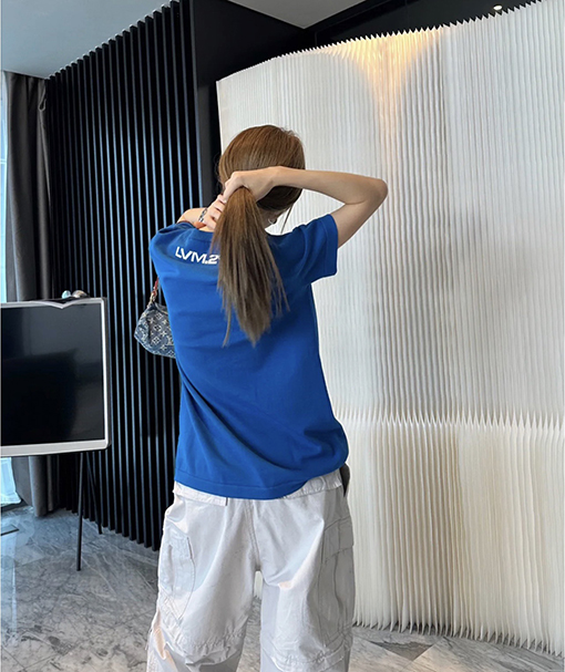 ルイヴィトン 春夏ショー半袖ジャカードニット半袖tシャツ
