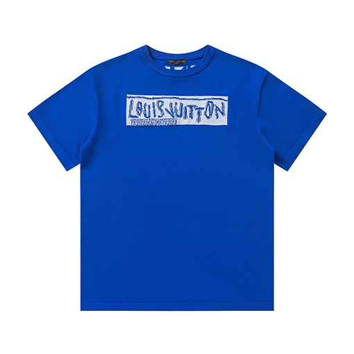 ルイヴィトン 春夏ショー半袖ジャカードニット半袖tシャツ