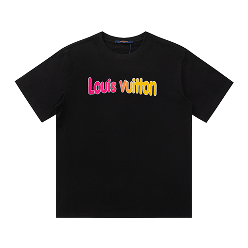 ルイヴィトン アルファベットロゴプリントTシャツ半袖シャツ