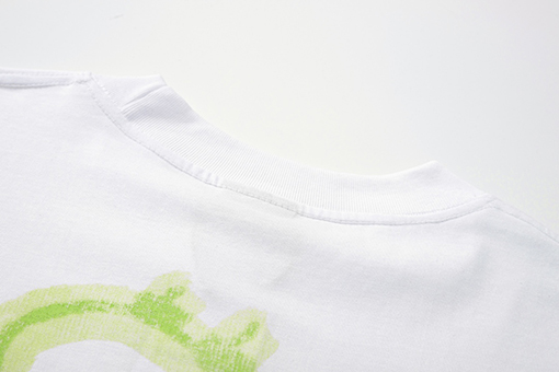 バレンシアガ プリントラウンドネック半袖Tシャツ