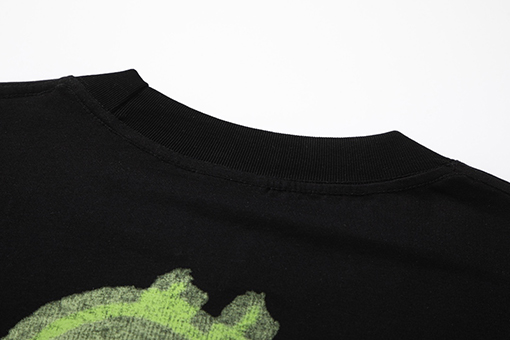バレンシアガ プリントラウンドネック半袖Tシャツ