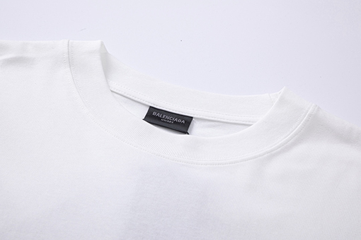バレンシアガ osドロップショルダーゆったりプリント半袖Tシャツ