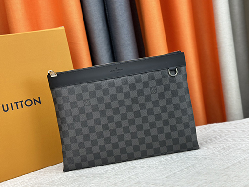 ルイヴィトン  62291黒格子POCHETTE APOLLOハンドバッグ M69411