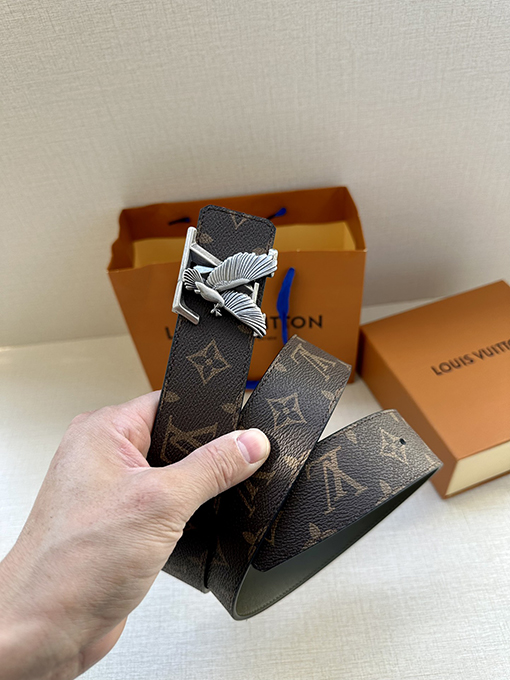 ルイヴィトン 4.0ワイドLVイニシャル両面ベルト