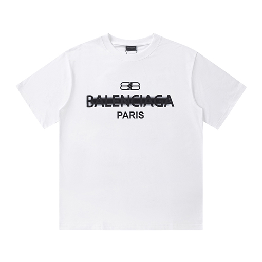 バレンシアガ クルーネックプリント半袖Tシャツ