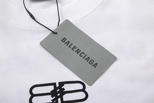 バレンシアガ クルーネックプリント半袖Tシャツ