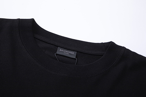 バレンシアガ クルーネックプリント半袖Tシャツ