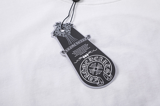 クロムハーツ コピー 新しい重工業布刺繍半袖Tシャツ