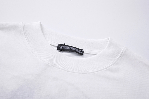 クロムハーツ コピー 新しい重工業布刺繍半袖Tシャツ