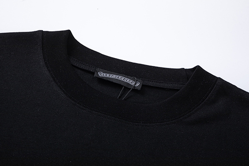 クロムハーツ コピー 新しい重工業布刺繍半袖Tシャツ