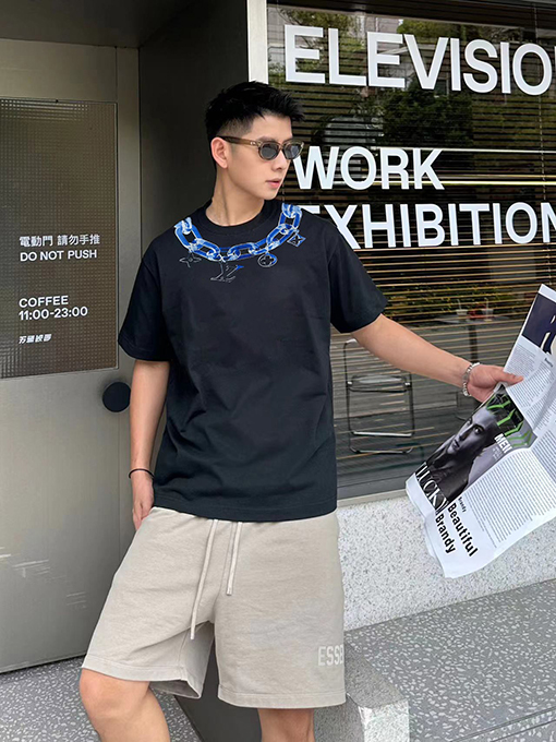 ルイヴィトン 個性的なプリント早春の新しい半袖tシャツ
