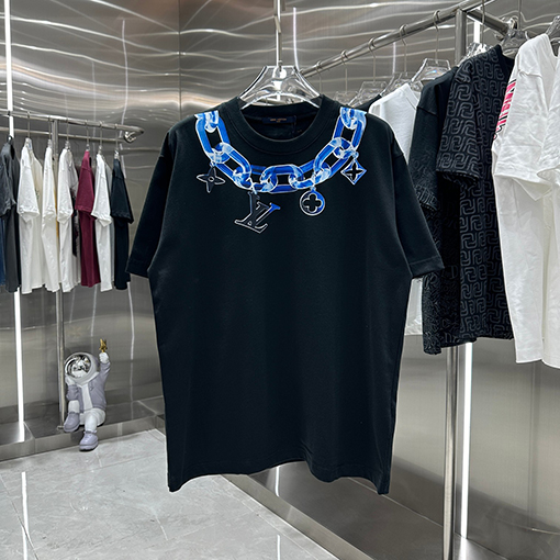 ルイヴィトン 個性的なプリント早春の新しい半袖tシャツ