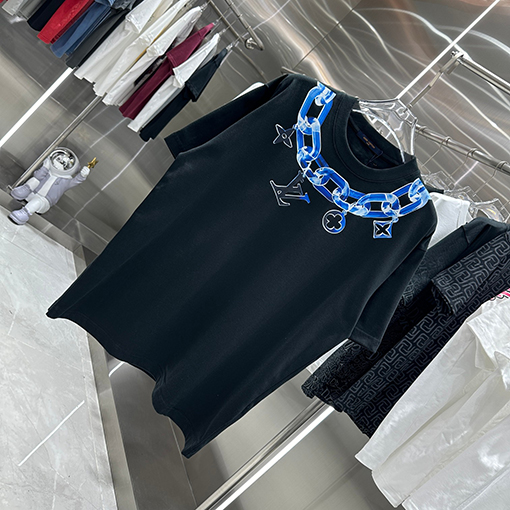 ルイヴィトン 個性的なプリント早春の新しい半袖tシャツ