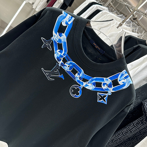 ルイヴィトン 個性的なプリント早春の新しい半袖tシャツ