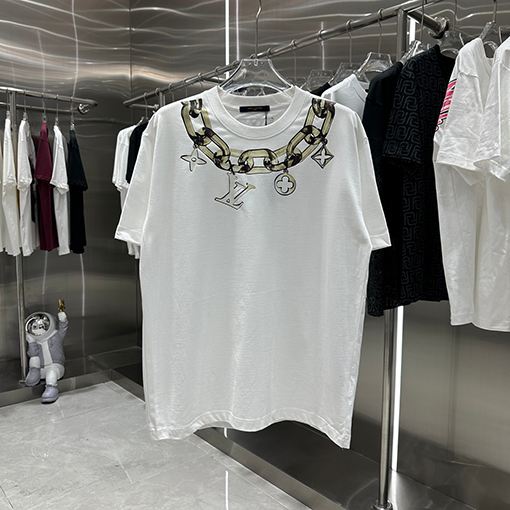 ルイヴィトン 個性的なプリント早春の新しい半袖tシャツ