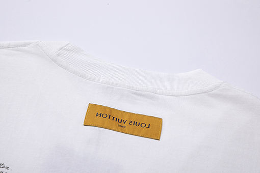 ルイヴィトン コットンラウンドネック半袖Tシャツ