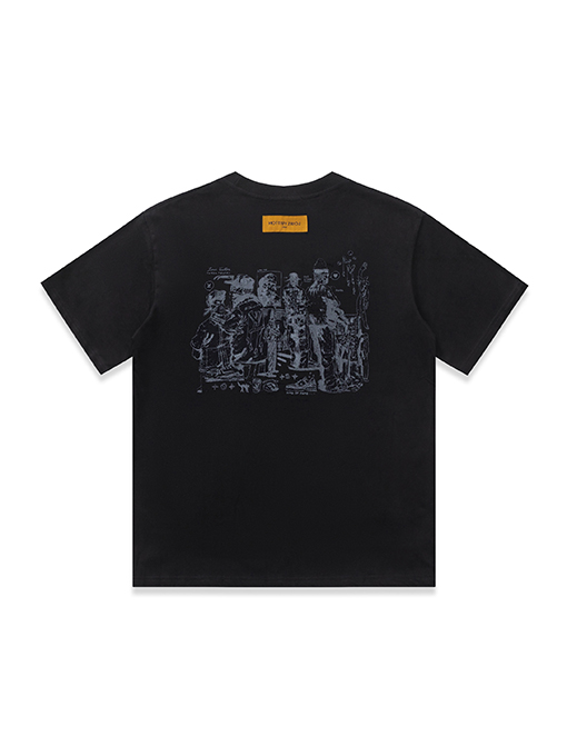 ルイヴィトン コットンラウンドネック半袖Tシャツ