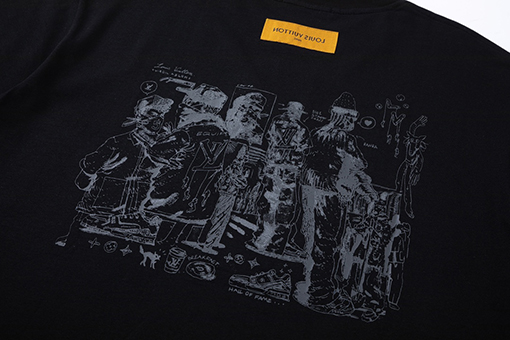 ルイヴィトン コットンラウンドネック半袖Tシャツ