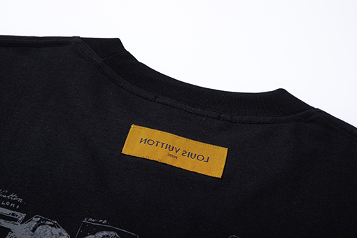 ルイヴィトン コットンラウンドネック半袖Tシャツ