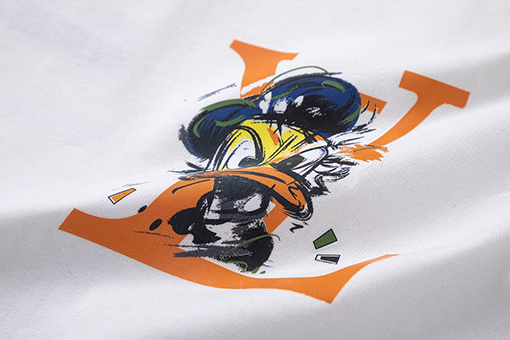 ルイヴィトン 水絵落書きドナルドダックプリント半袖tシャツ