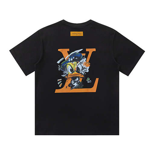 ルイヴィトン 水絵落書きドナルドダックプリント半袖tシャツ
