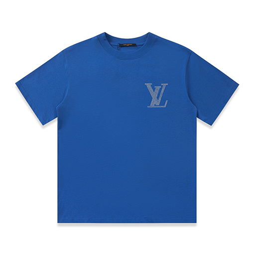 ルイヴィトン コットンクルーネック半袖Tシャツ