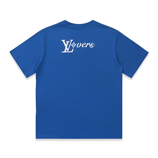 ルイヴィトン コットンクルーネック半袖Tシャツ