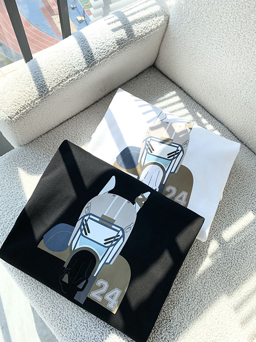 エルメス キャラクター プリント 半袖Tシャツ