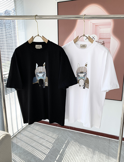 エルメス キャラクター プリント 半袖Tシャツ