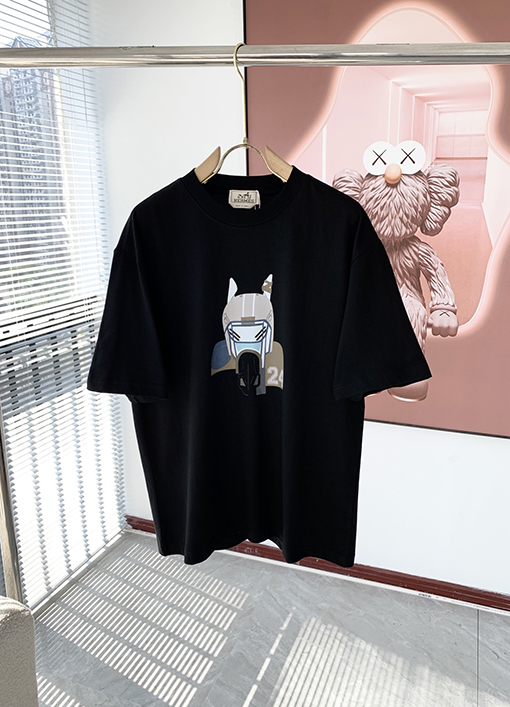 エルメス キャラクター プリント 半袖Tシャツ