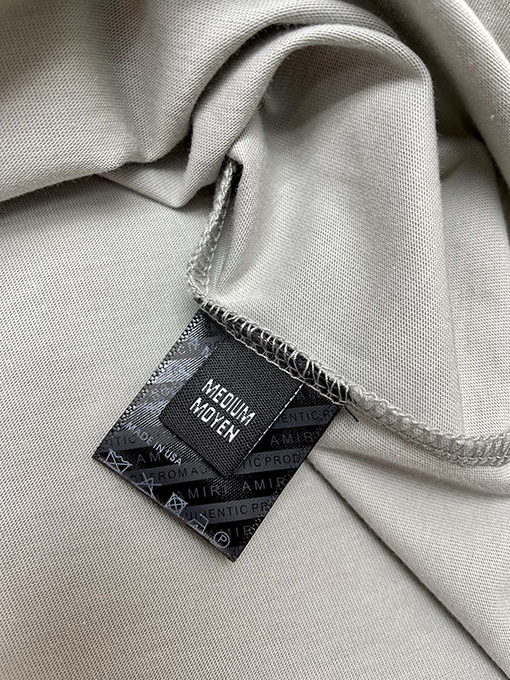 アミリ コットン通気性プリント半袖Tシャツ
