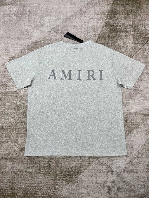 アミリ コットン新しいラウンドネック半袖Tシャツ