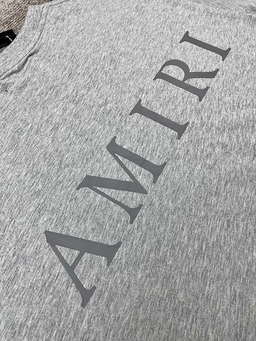 アミリ コットン新しいラウンドネック半袖Tシャツ