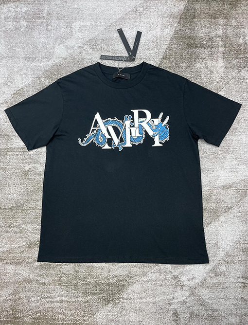 アミリ デジタルプリント半袖Tシャツ