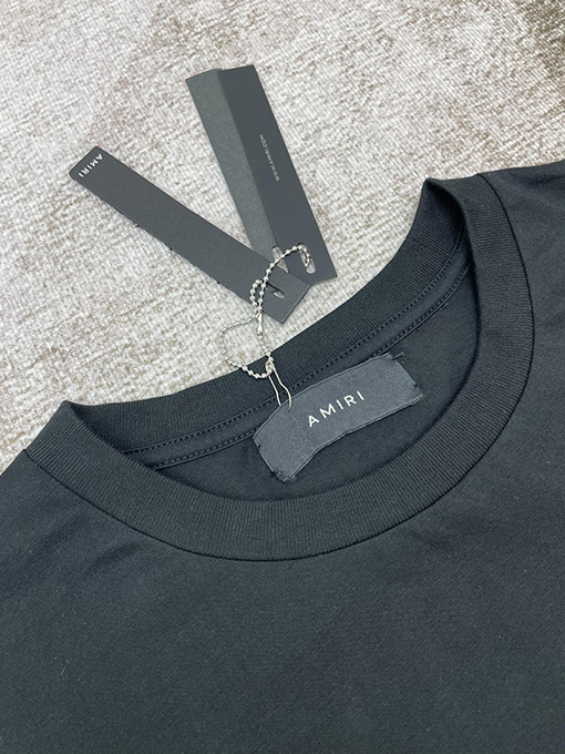 アミリ 新しいラウンドネックファッション半袖シャツ