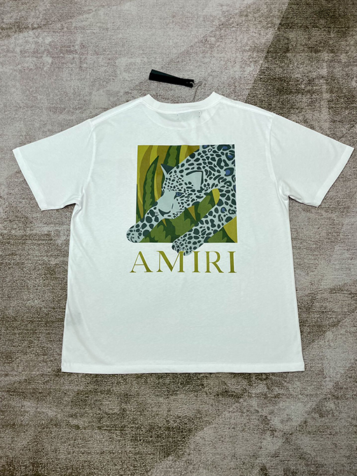 アミリ 新しいラウンドネックファッション半袖シャツ