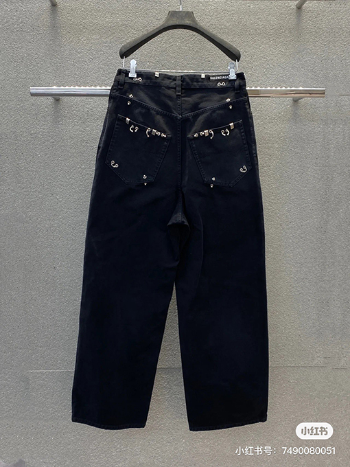 バレンシアガ ワイド デニム パンツ 男女兼用