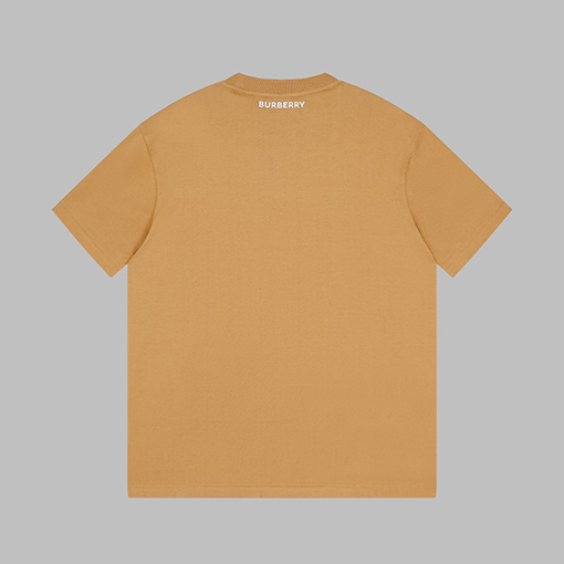 バーバリー 新しい胸元のチェック柄半袖Tシャツ
