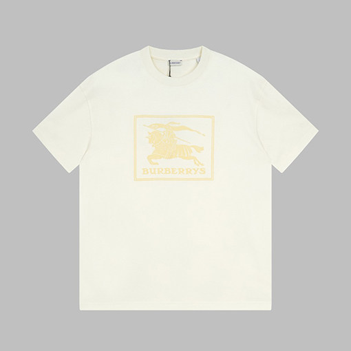 バーバリー 春先のラウンドネック半袖Tシャツ