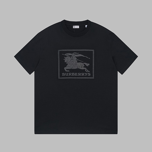 バーバリー 春先のラウンドネック半袖Tシャツ