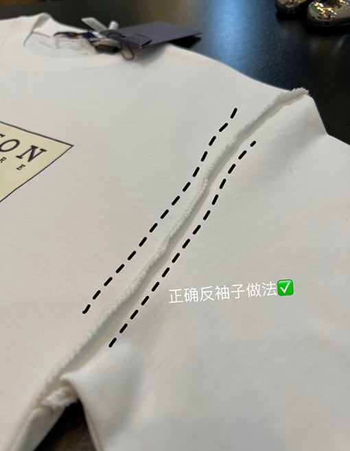 ルイヴィトン サイン入り刺繍半袖Tシャツ