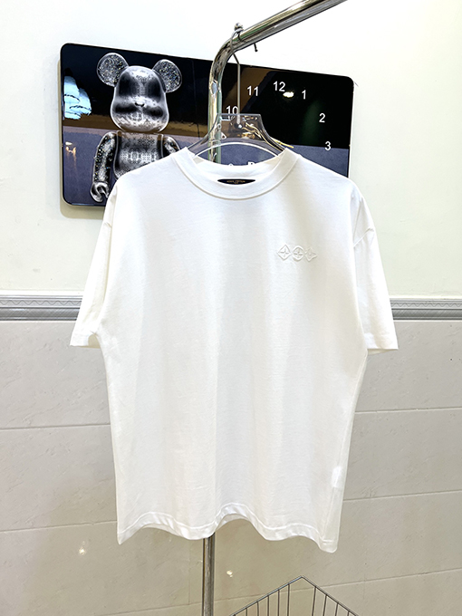 ルイヴィトン Lvバックパッチ刺繍半袖Tシャツ