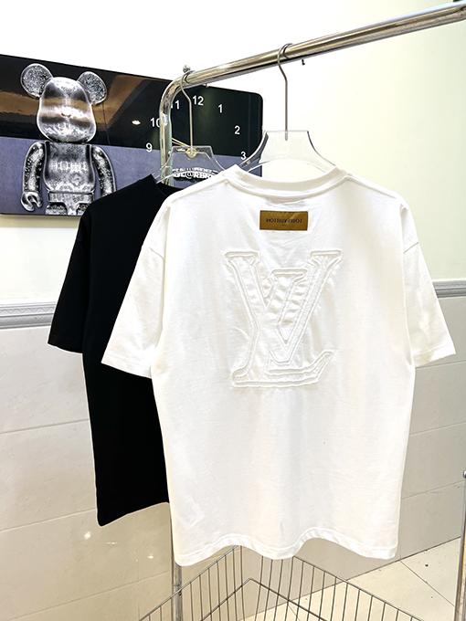 ルイヴィトン Lvバックパッチ刺繍半袖Tシャツ