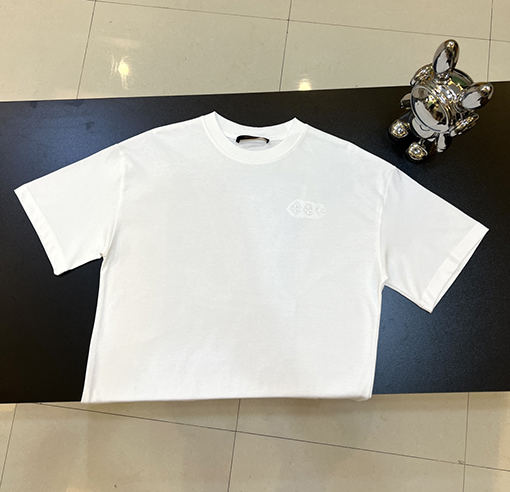 ルイヴィトン Lvバックパッチ刺繍半袖Tシャツ